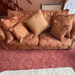 2 Seater Sofa Floral Brocade