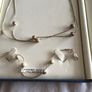 sterling silver necklace & bracelet set Image 2