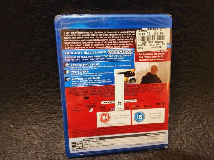 Doomsday Blu-Ray Dvd Horror Sealed New