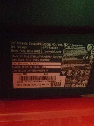 Crt Dell Monitor - 2002