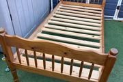 2 x Matching Solid Single Wooden Bed Frames - Can Deliver