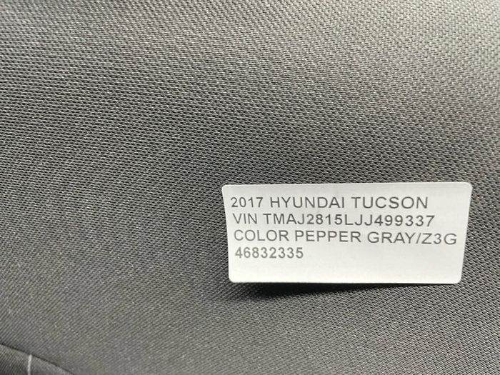 2017 Hyundai Tucson Rear Seats