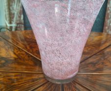 Rose Pink Clouded Hand blown Art Glass