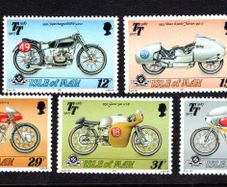 1987 Isle of Man 80th Anniversary of Tourist Trophy Motor-Cycle Races Commemorative Stamps Mint Never Hinged (MNH)