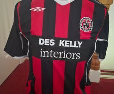 Bohemian FC Matchworn 2008 Mark Rossiter intertoto cup.