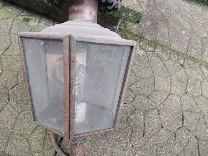 Old Carriage Lamp with Eagle surmount