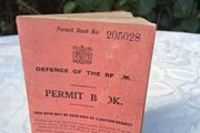 Defence Of The Realm Permit Book(WW1)