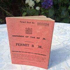 Defence Of The Realm Permit Book(WW1)