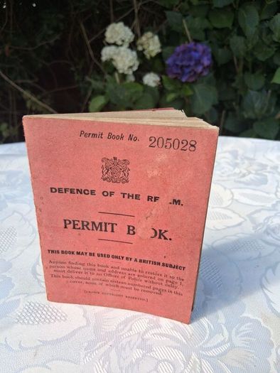 Defence Of The Realm Permit Book(WW1)