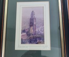 Framed Shandon Bells. Cork Ireland Hand Signed Print By Philip Gray