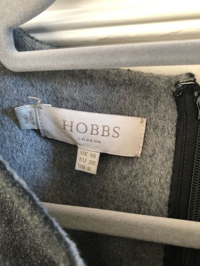 Hobbs grey wool mini dress