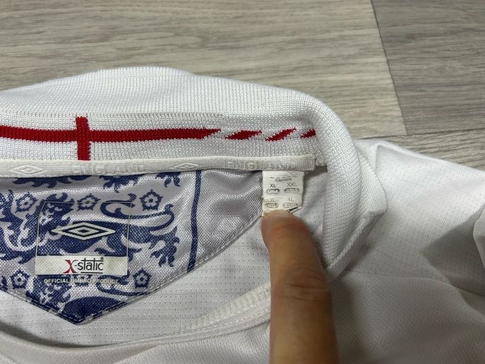 Vintage 2005/2007 Umbro England Home Jersey Shirt Kit Mens XL