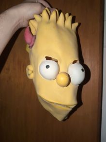 Bart Simpson Devil Halloween Mask Vintage 2002