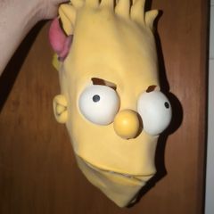 Bart Simpson Devil Halloween Mask Vintage 2002