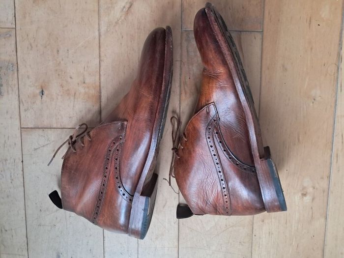Barker men's tan ankle boots
