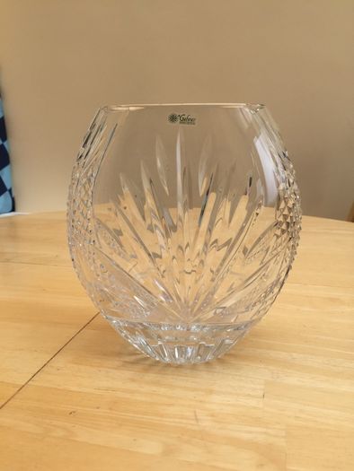 Heavy Galway Crystal Vase
