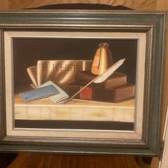 Still life oil painting free postage