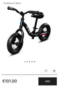 Micro Balance Bike - Black