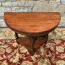 Early 20th Century solid oak gate leg drop leaf table. Image 10