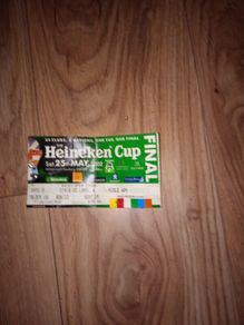 Heineken cup final ticket stub