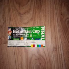 Heineken cup final ticket stub