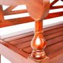 Batavia Bench 98 cm Solid Mahogany Wood Dark Brown Image 5