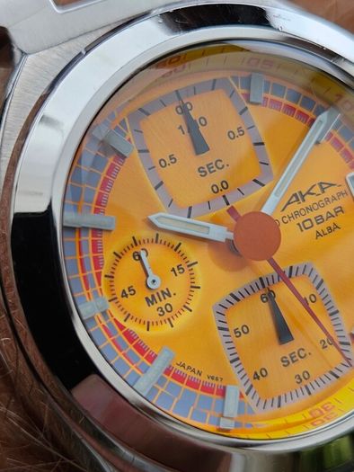 Watch Seiko Aka Alba Chronograph.