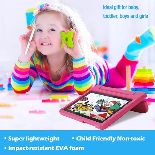 For Samsung Galaxy Tab A7 Lite Case Kids Shockproof Tablet Smart Cover EVA New Pink - FHT10SMTK1