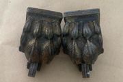 Vintage Antique Brass Claw Feet table/chair leg ends