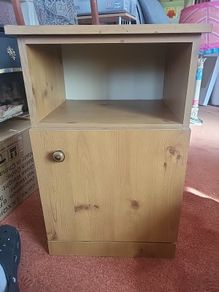 Pine bedside locker