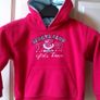 SALE!  Girls' Red Long Sleeve Hooded Fleece Jacket Image 2