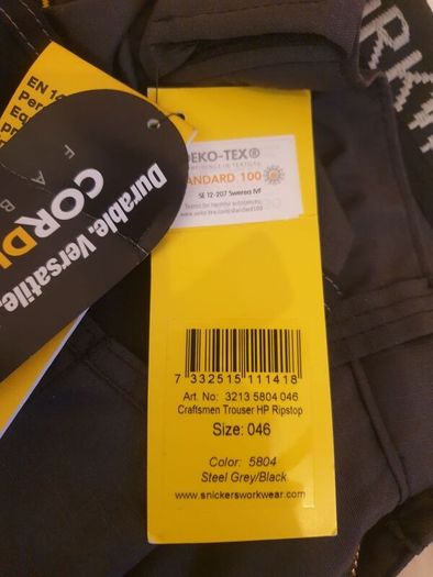 snickers workwear trousers