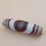 Vintage Suliemani Yemeni Eyes Stripe Pattern Agate Bead Amulet Image 3