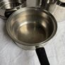 Pasta soup and veg cooking pots large and small inox Image 3