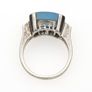 925 Vintage Sterling Silver & Blue Chalcedony Ring Image 7