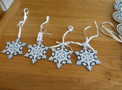 Wedgwood Christmas Tree Blue Snowflake Ornament