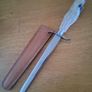 Taxidermy Deer Hoof Letter Opener and sheath Image 3