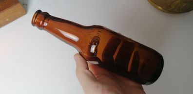 31 - Vintage Murphys Brewers Beer Bottle Embossed Letters Brown Glass Cork