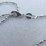 Vintage Sterling Silver 925 Tube and bead chain , Silver necklace , Minimalist jewelry, length 20" - 2,86g Image 6