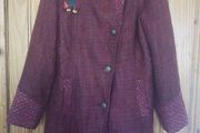 Joe Browns wool mix coat with brooch (free post)