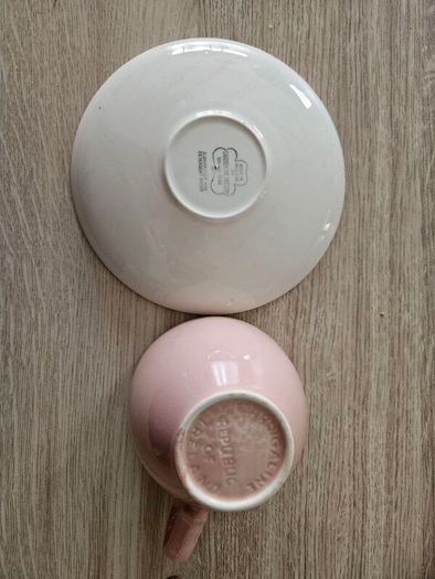 Carragaline Pottery cups and saucers