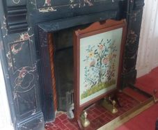 ORIGINAL Kilkenny Marble Fireplace - Victorian Black Limestone - Complete