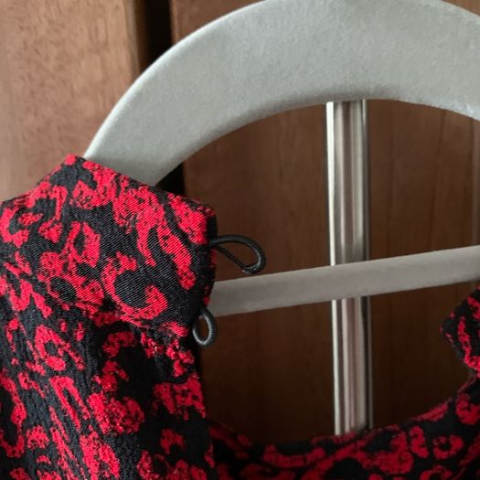 Zara Red & Black Print Dress