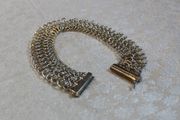 Modern Sterling (925) Silver Mesh Bracelet, 28.7g