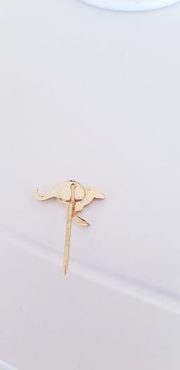 Gold Plated Kangaroo Brooch