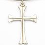 Vintage Sterling Silver Jerusalem Cross Necklace Image 2