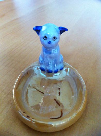 Porcelain Dog Trinket