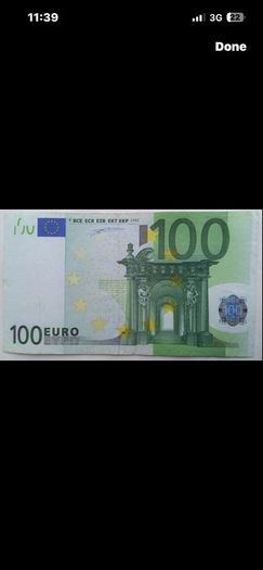 Rare 100 euro T Duisenberg banknotes 2002