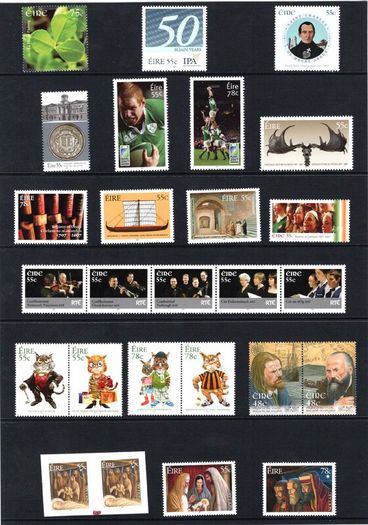 2007 Ireland Stamp Year Pack Mint Never Hinged (MNH). See scan for stamps included.