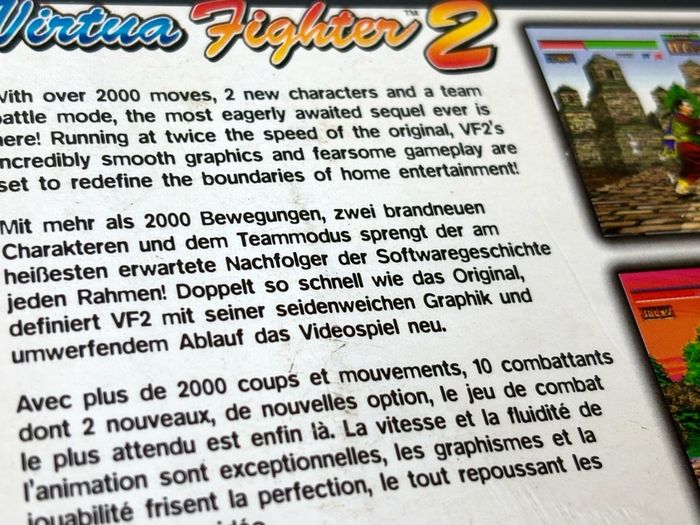 Virtua Fighter 2 for Sega Saturn - Boxed